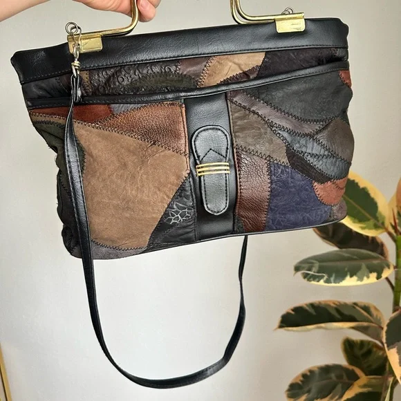 Patchwork Leather Handbag - Picture 12 of 12